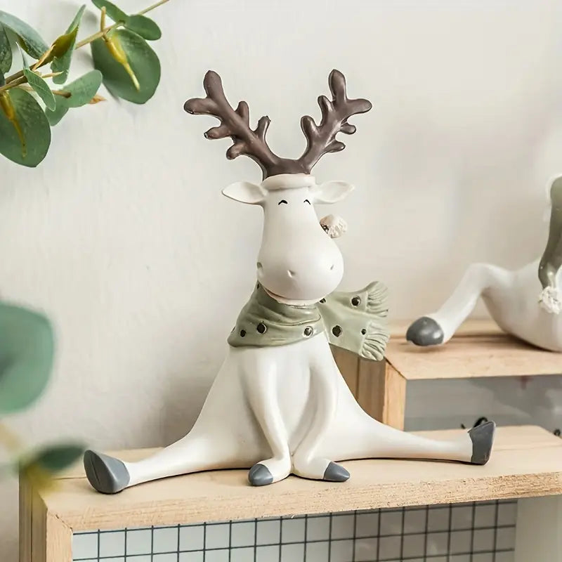 FrostyElk™ - Holiday Reindeer Figurine | Premium Quality