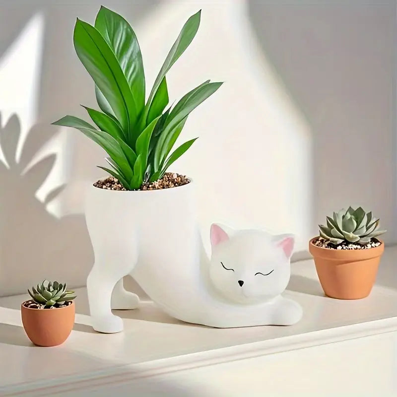 WhiskerBloom™ - Kitty Ceramic Pot | Premium Quality