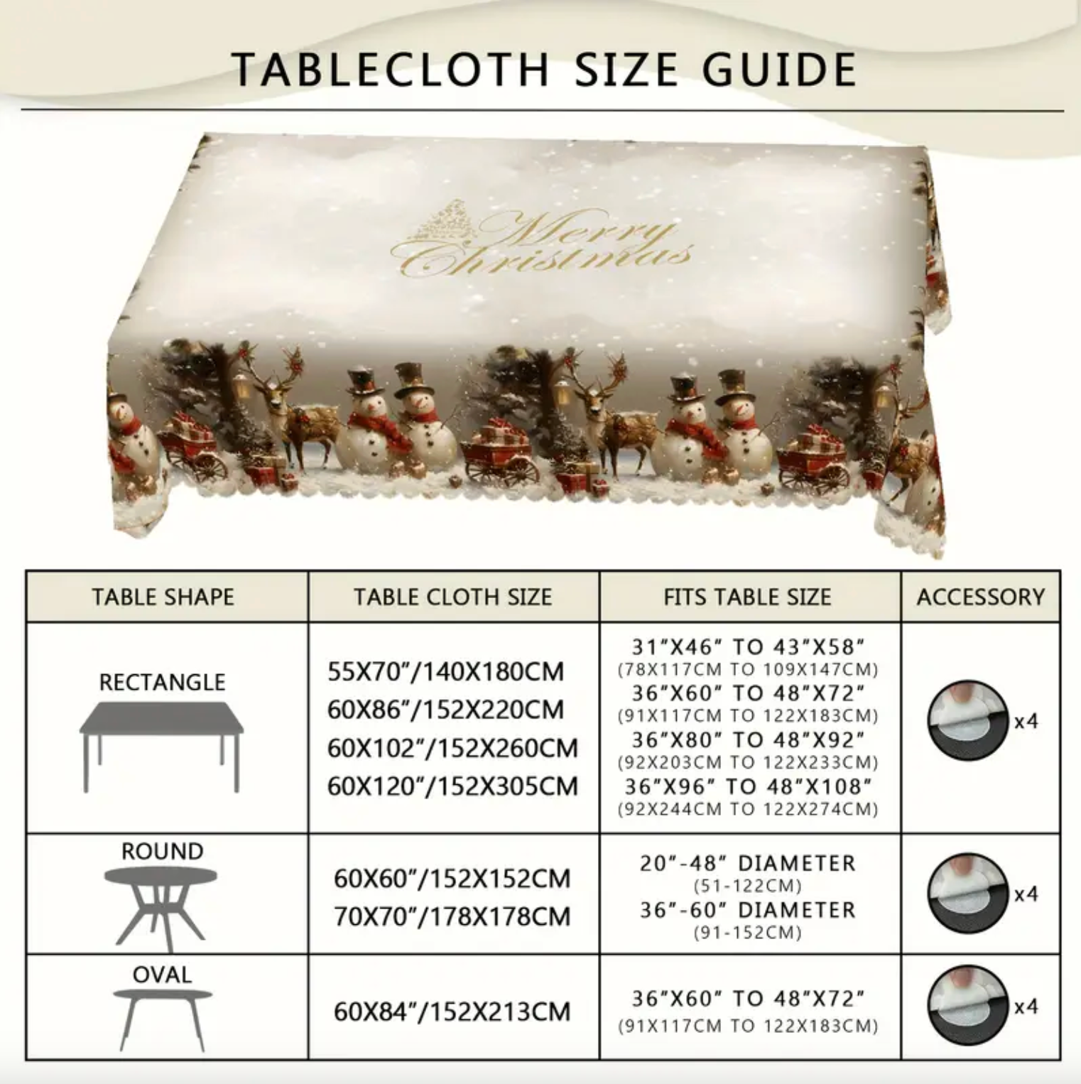 Frosty Feast™ – Christmas Tablecloth | Premium Quality