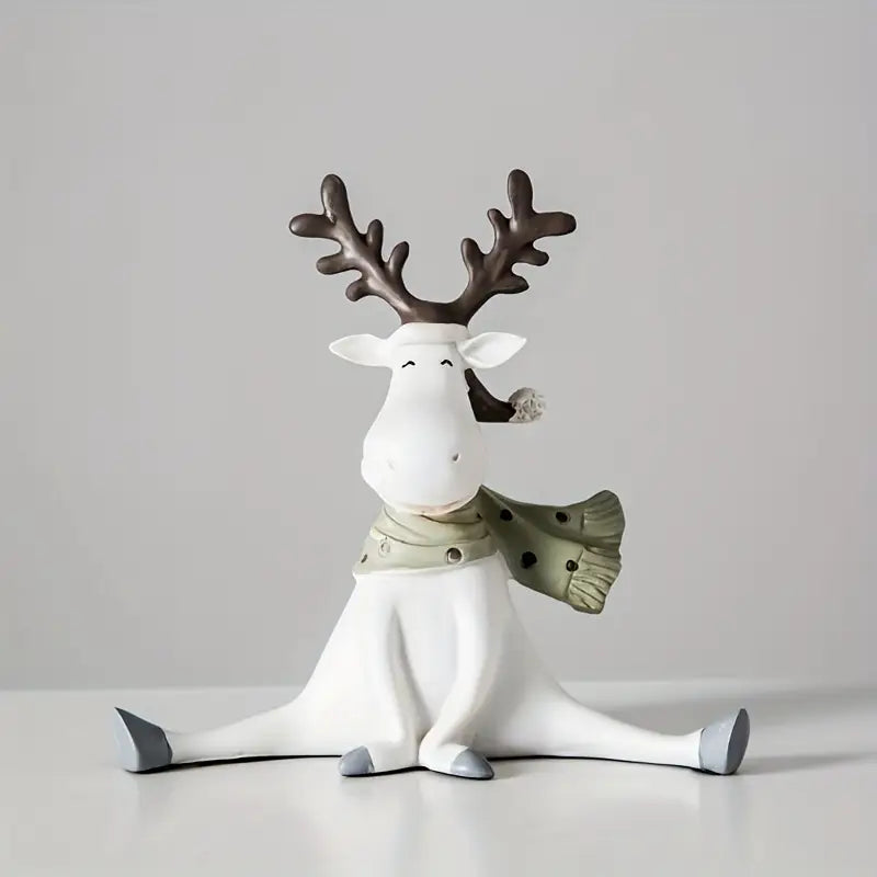 FrostyElk™ - Holiday Reindeer Figurine | Premium Quality